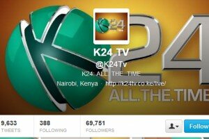 K24 claims its Twitter account was hacked
