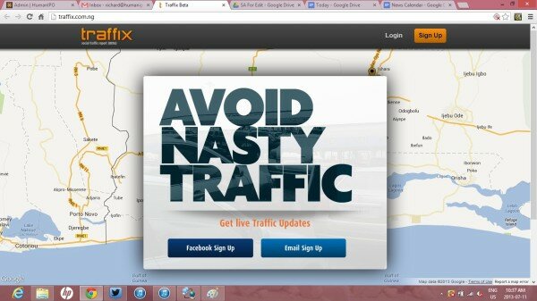 Nigerian app trying to spread organised traffic information