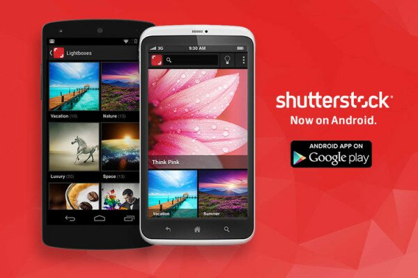Shutterstock goes Android