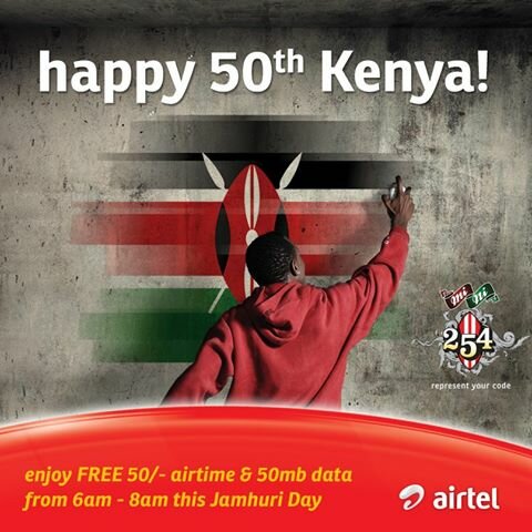 Airtel to give free airtime, data for Kenya@50 celebrations