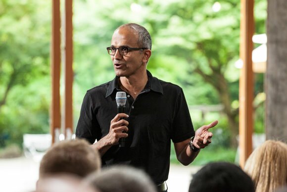 Microsoft CEO shakes up management