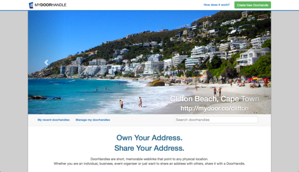 mydoorhandle redesigns site, releases API
